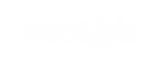 Logotipo en blanco de HubSpot, plataforma CRM para marketing, ventas y atención al cliente.